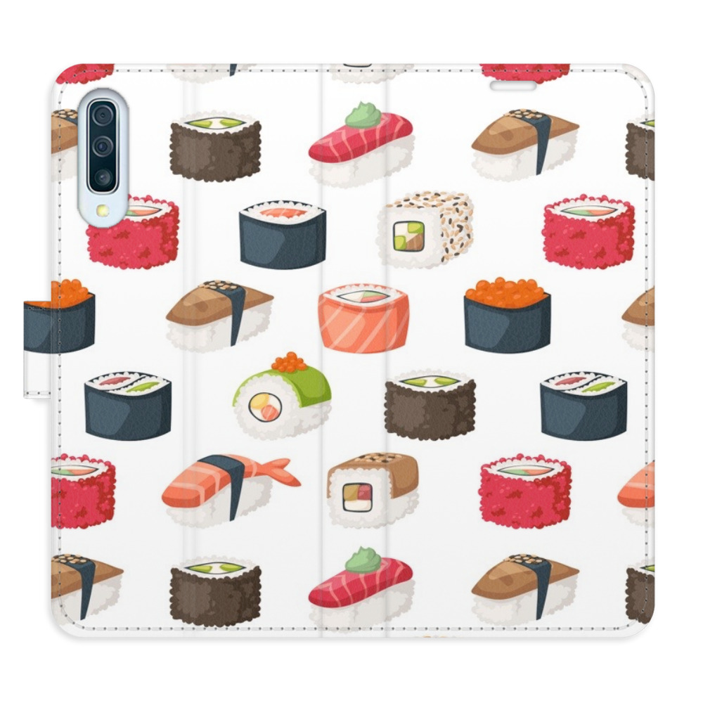 Flipové puzdro iSaprio - Sushi Pattern 02 - Samsung Galaxy A50