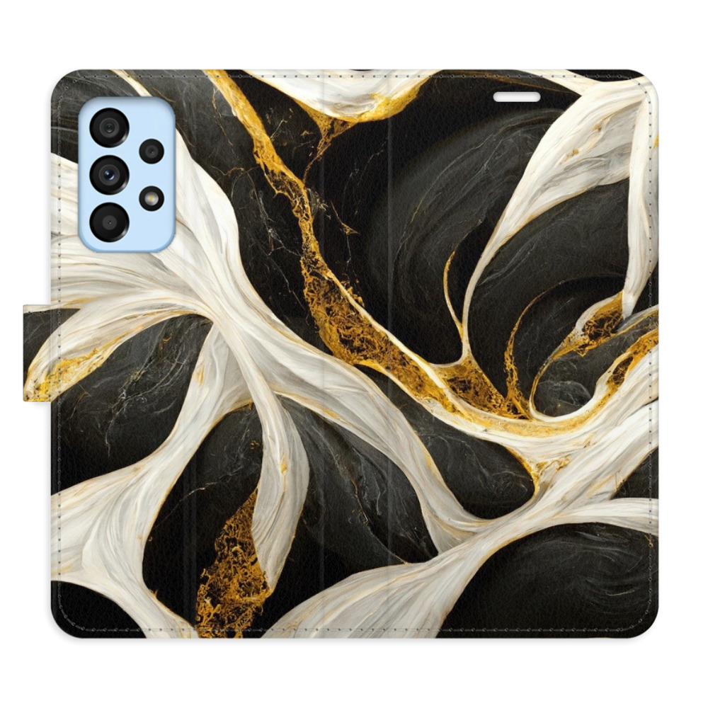 Flipové puzdro iSaprio - BlackGold Marble - Samsung Galaxy A53 5G