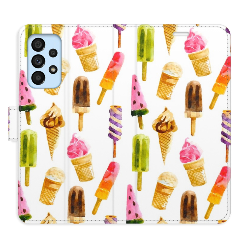 Flipové puzdro iSaprio - Ice Cream Pattern - Samsung Galaxy A53 5G