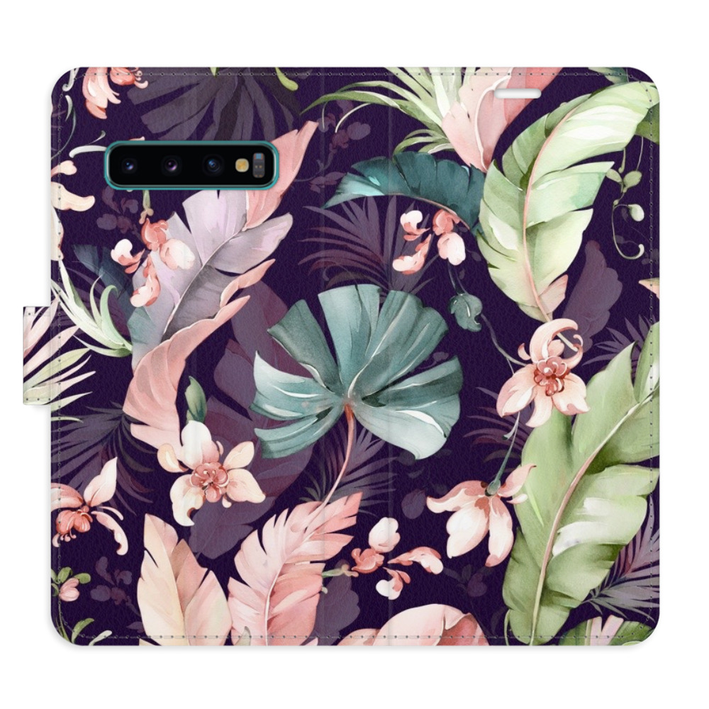 Flipové puzdro iSaprio - Flower Pattern 08 - Samsung Galaxy S10