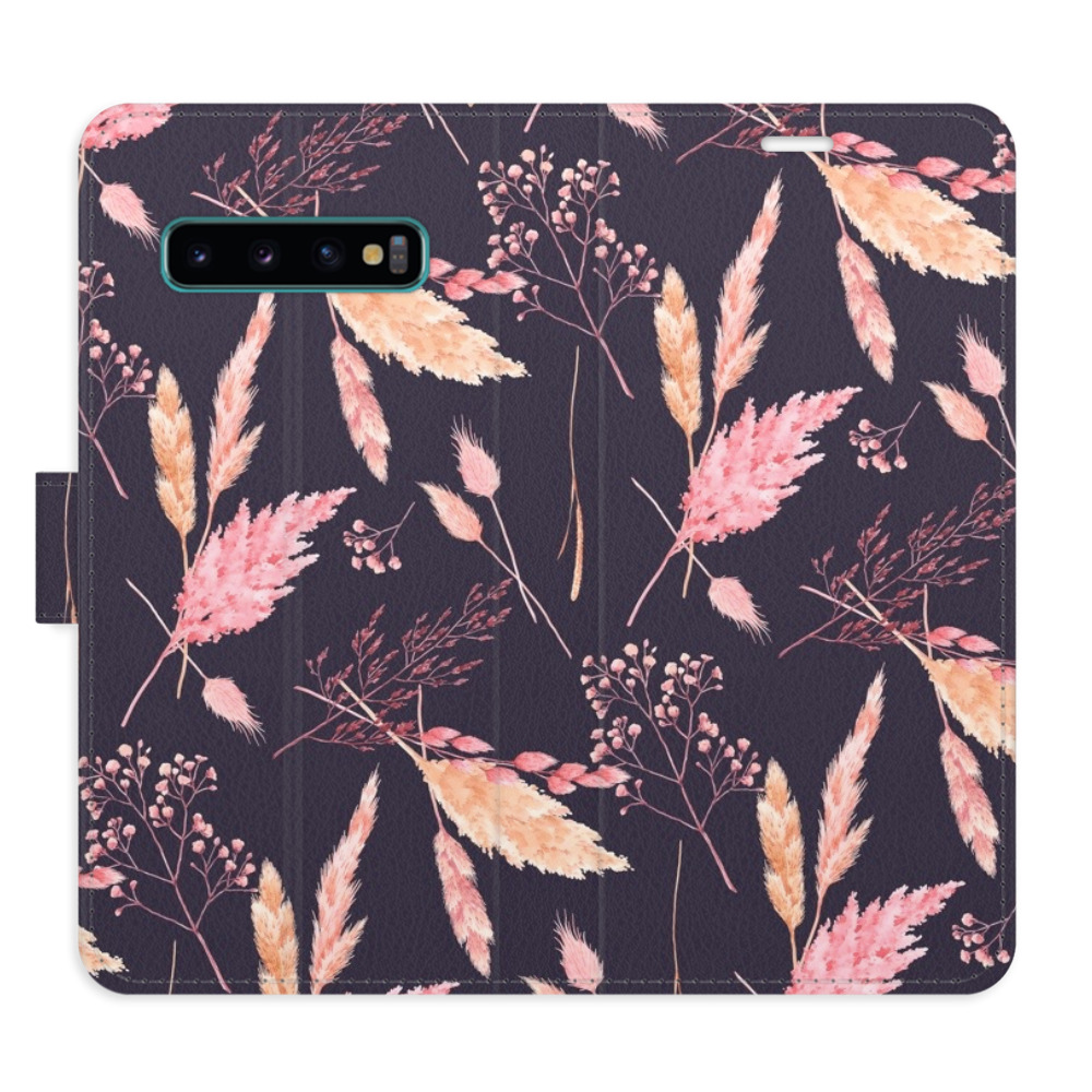 Flipové puzdro iSaprio - Ornamental Flowers 02 - Samsung Galaxy S10