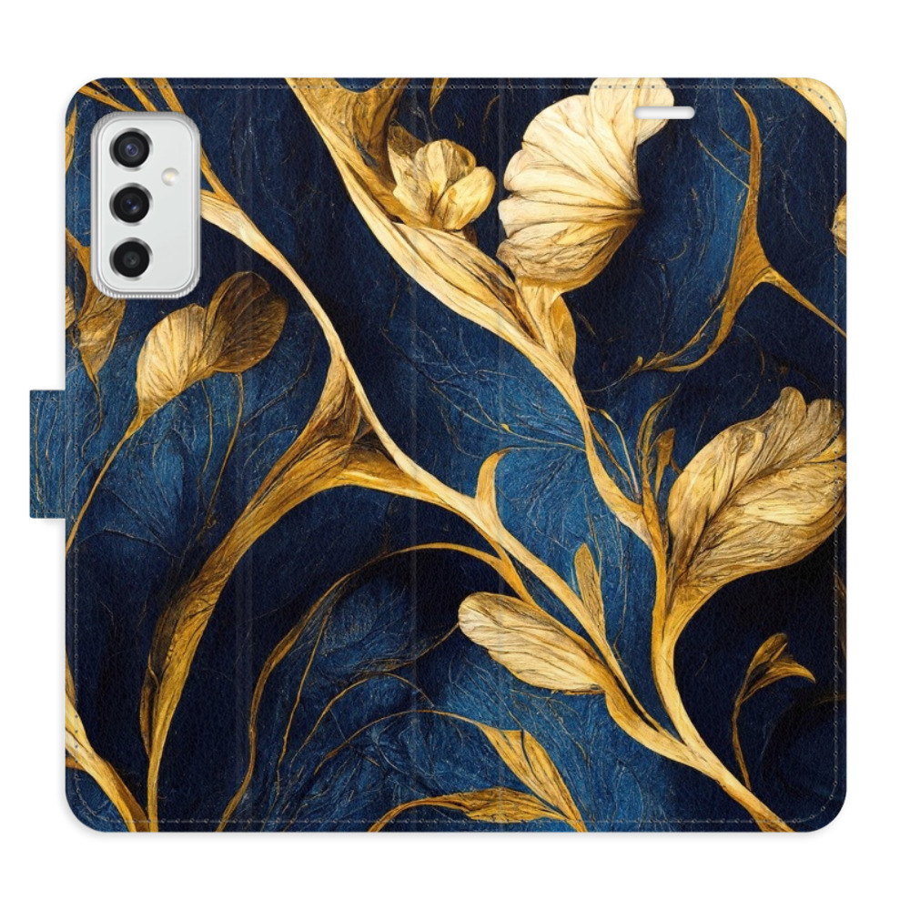 Flipové puzdro iSaprio - GoldBlue - Samsung Galaxy M52 5G