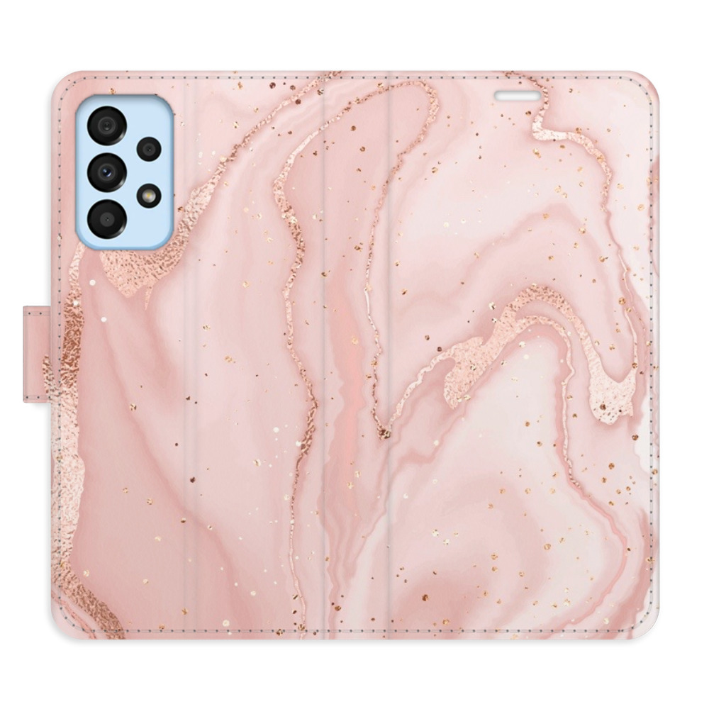 Flipové puzdro iSaprio - RoseGold Marble - Samsung Galaxy A33 5G