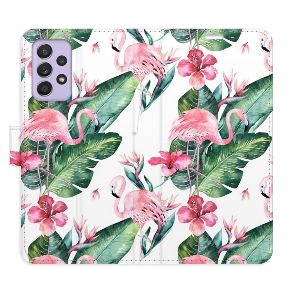 Flipové puzdro iSaprio - Flamingos Pattern - Samsung Galaxy A52 / A52 5G / A52s