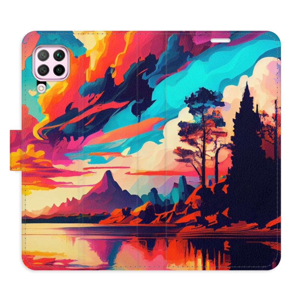 Flipové puzdro iSaprio - Colorful Mountains 02 - Huawei P40 Lite