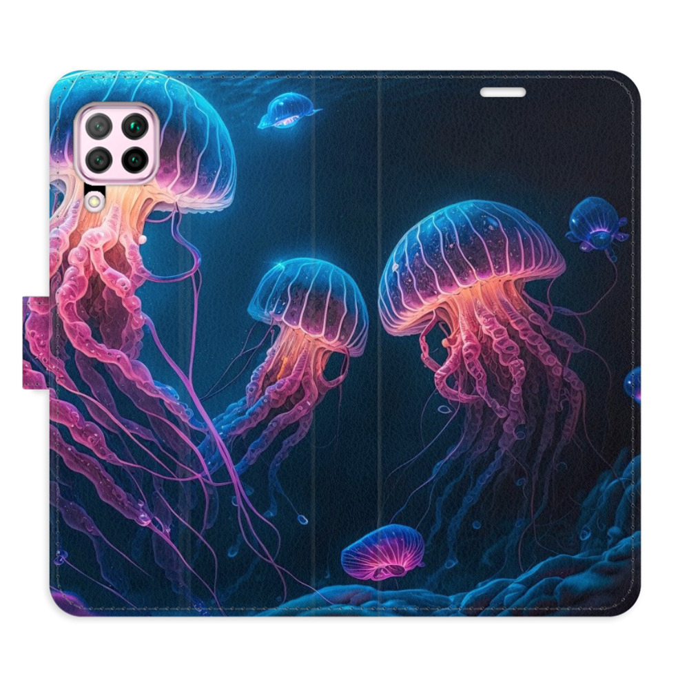 Flipové puzdro iSaprio - Jellyfish - Huawei P40 Lite