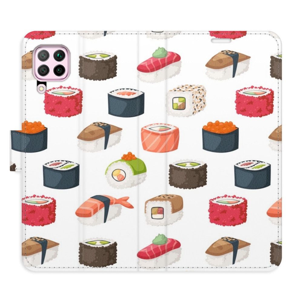 Flipové puzdro iSaprio - Sushi Pattern 02 - Huawei P40 Lite