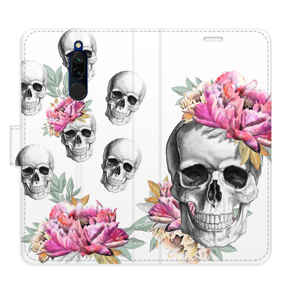 Flipové puzdro iSaprio - Crazy Skull - Xiaomi Redmi 8