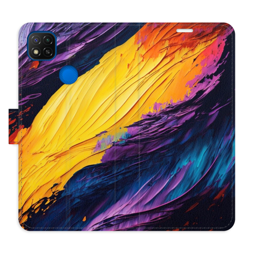 Flipové puzdro iSaprio - Fire Paint - Xiaomi Redmi 9C