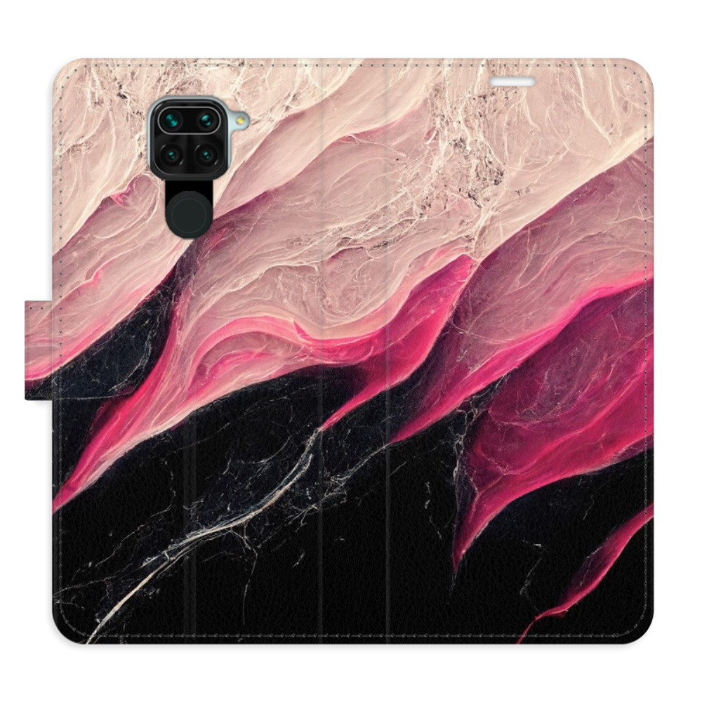 Flipové puzdro iSaprio - BlackPink Marble - Xiaomi Redmi Note 9