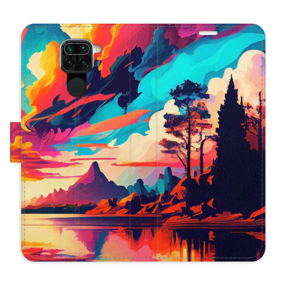 Flipové puzdro iSaprio - Colorful Mountains 02 - Xiaomi Redmi Note 9