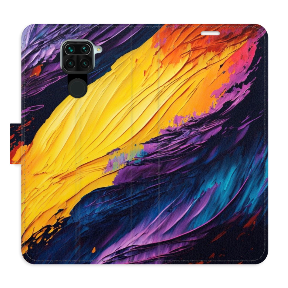 Flipové puzdro iSaprio - Fire Paint - Xiaomi Redmi Note 9