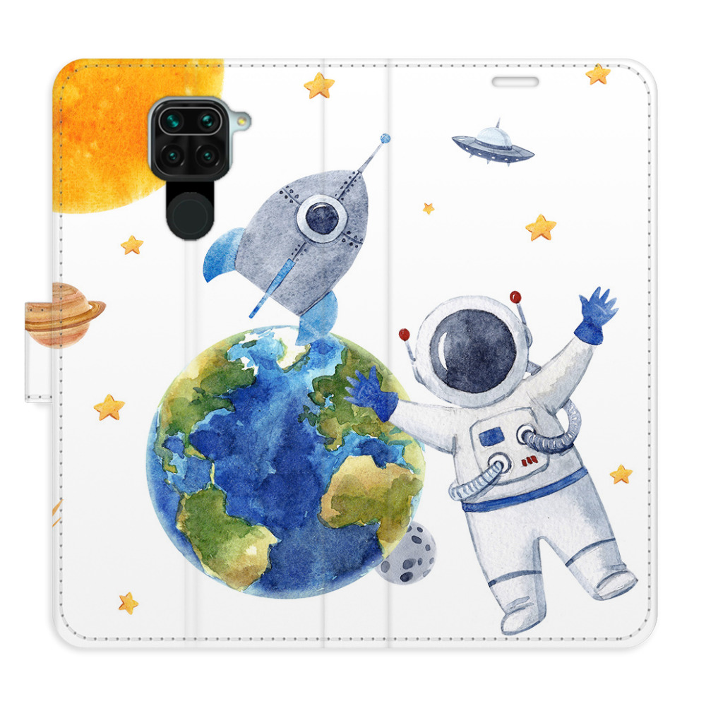 Flipové puzdro iSaprio - Space 06 - Xiaomi Redmi Note 9