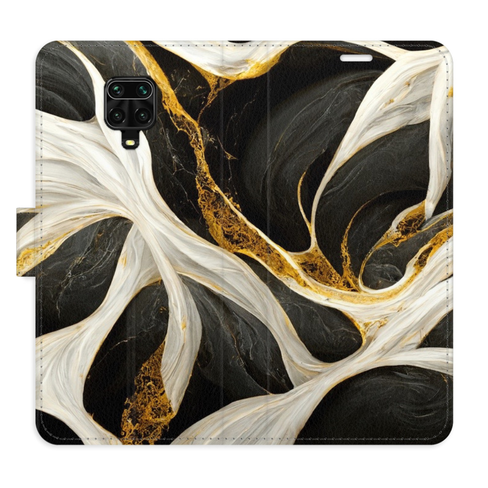 Flipové puzdro iSaprio - BlackGold Marble - Xiaomi Redmi Note 9 Pro / Note 9S