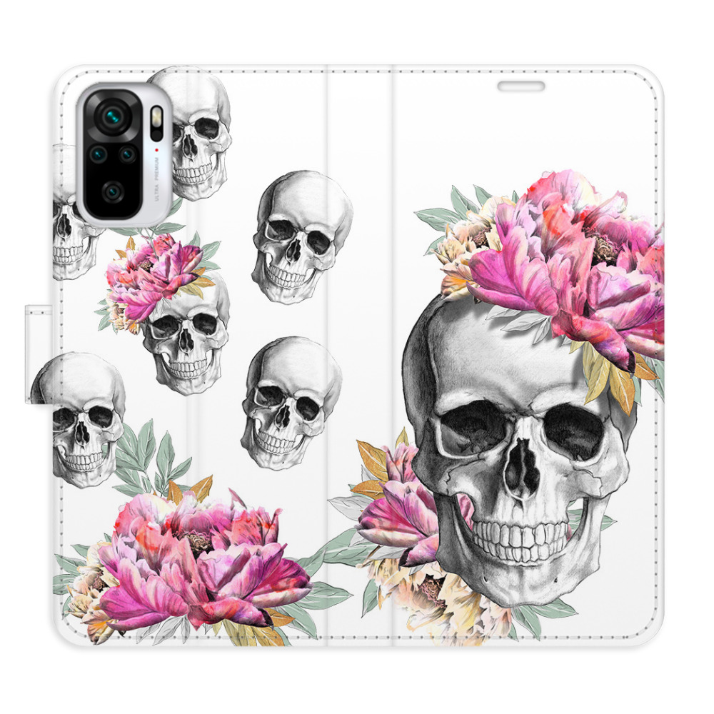 Flipové puzdro iSaprio - Crazy Skull - Xiaomi Redmi Note 10 / Note 10S