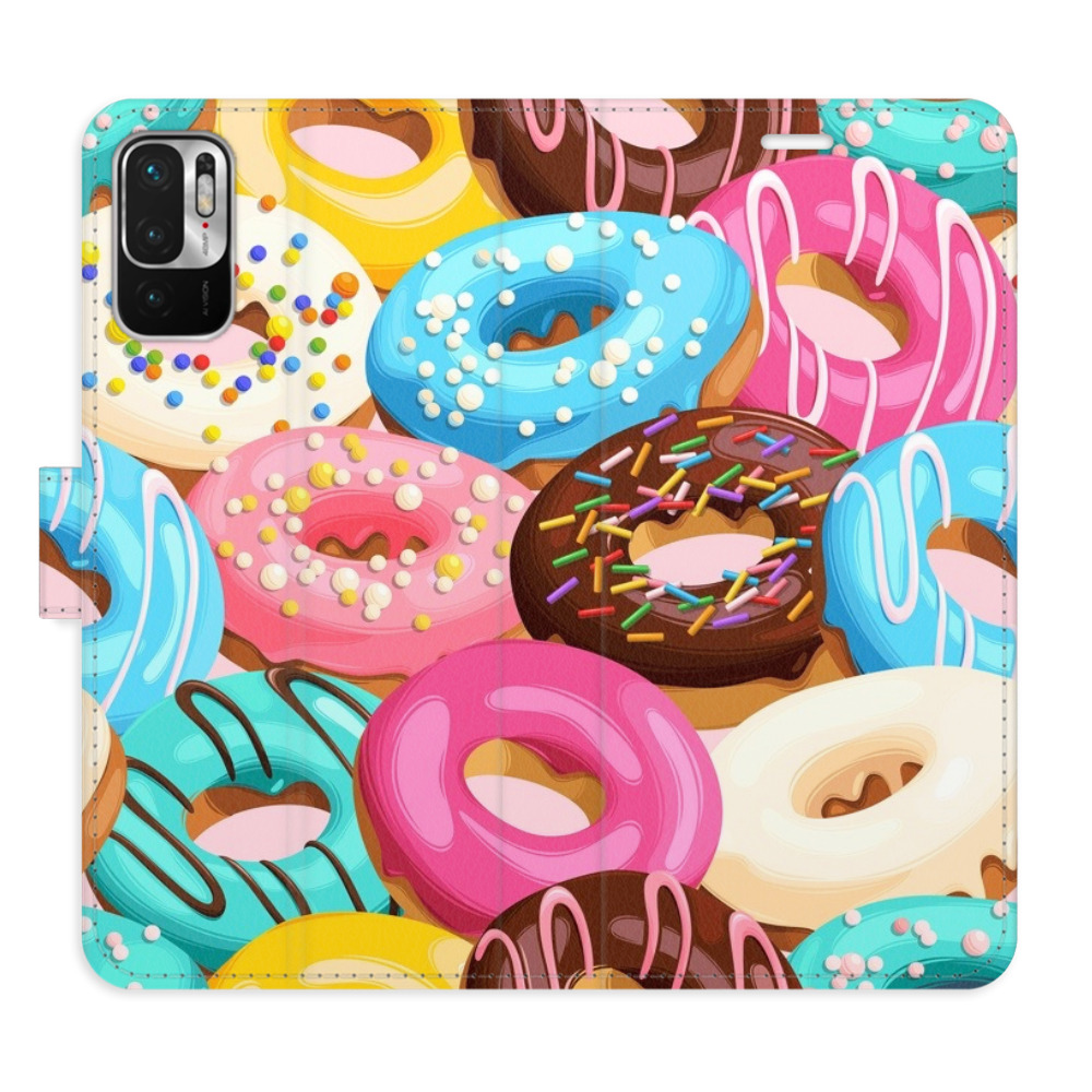 Flipové puzdro iSaprio - Donuts Pattern 02 - Xiaomi Redmi Note 10 5G