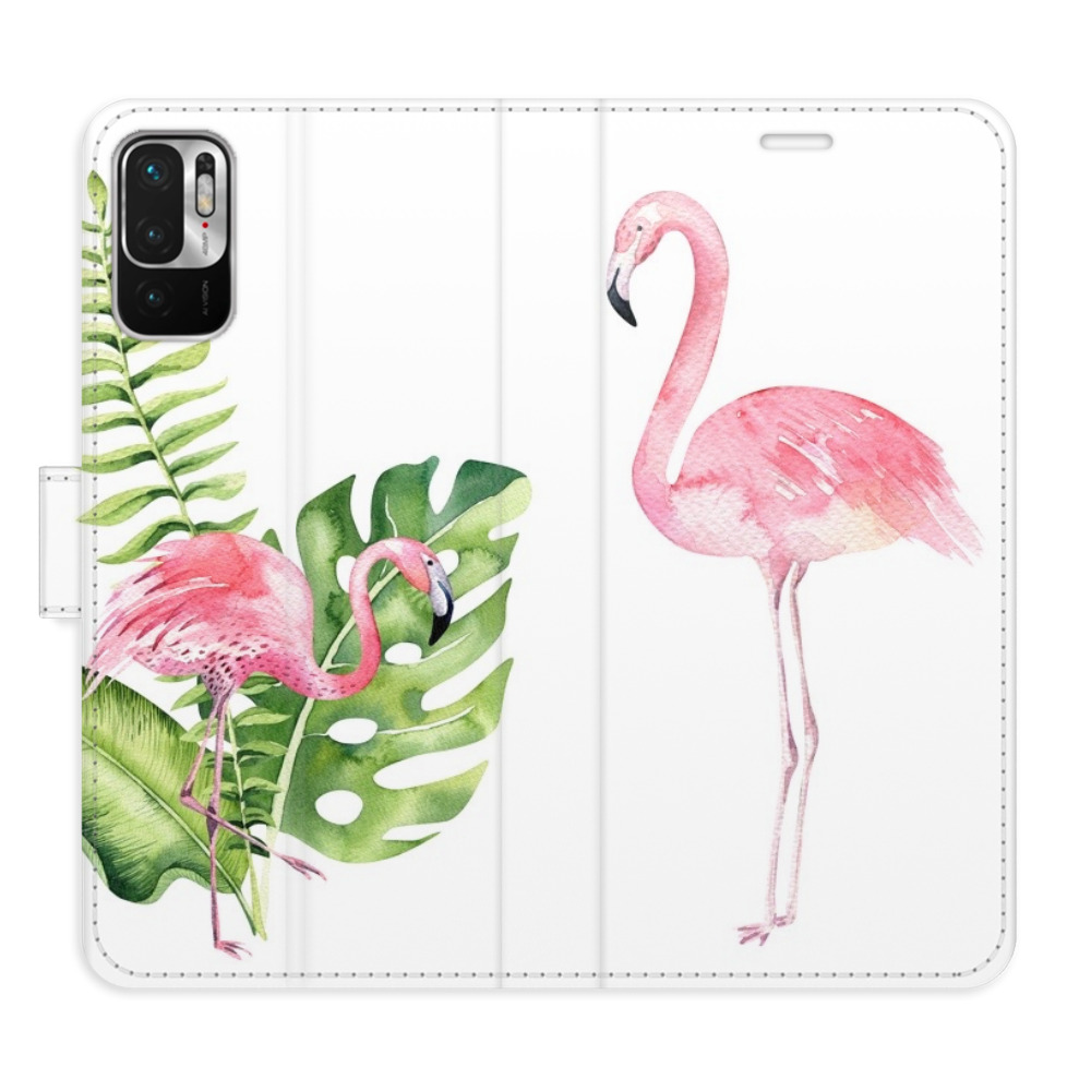 Flipové puzdro iSaprio - Flamingos - Xiaomi Redmi Note 10 5G