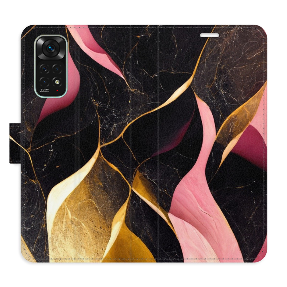 Flipové puzdro iSaprio - Gold Pink Marble 02 - Xiaomi Redmi Note 11 / Note 11S