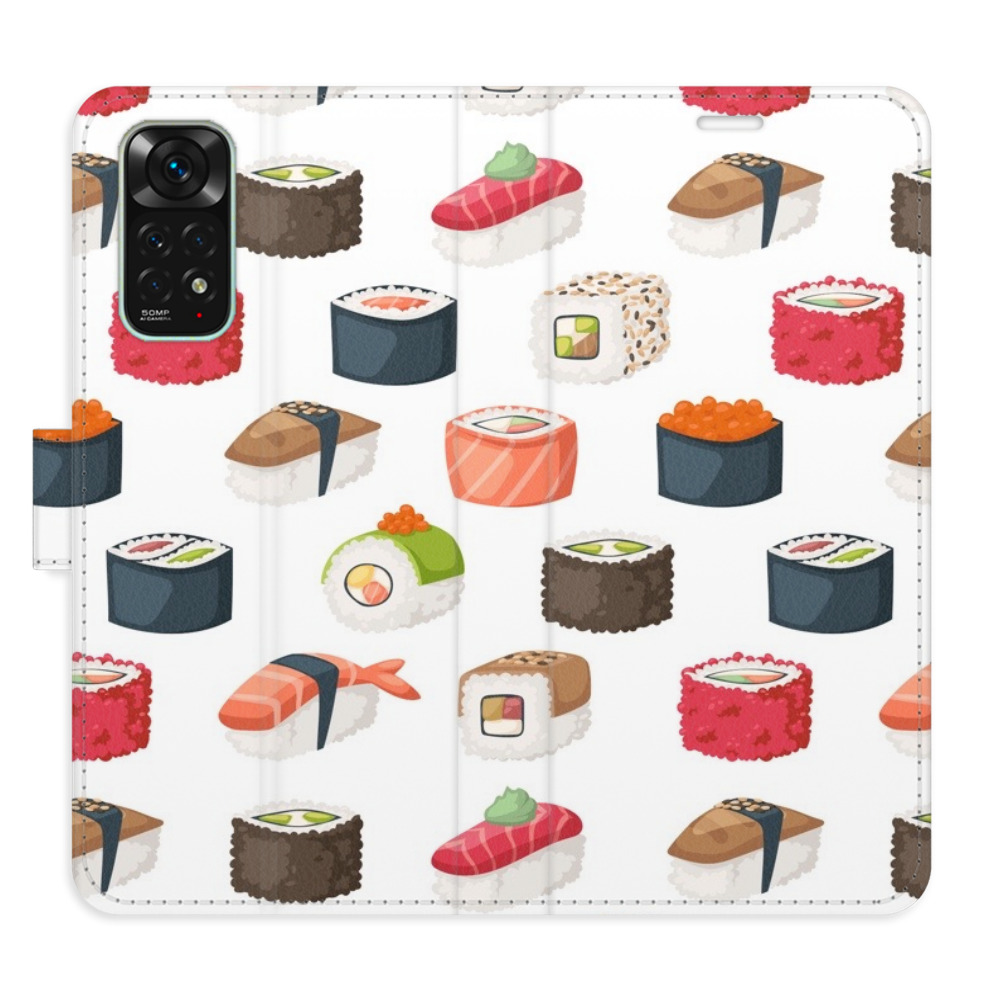 Flipové puzdro iSaprio - Sushi Pattern 02 - Xiaomi Redmi Note 11 / Note 11S