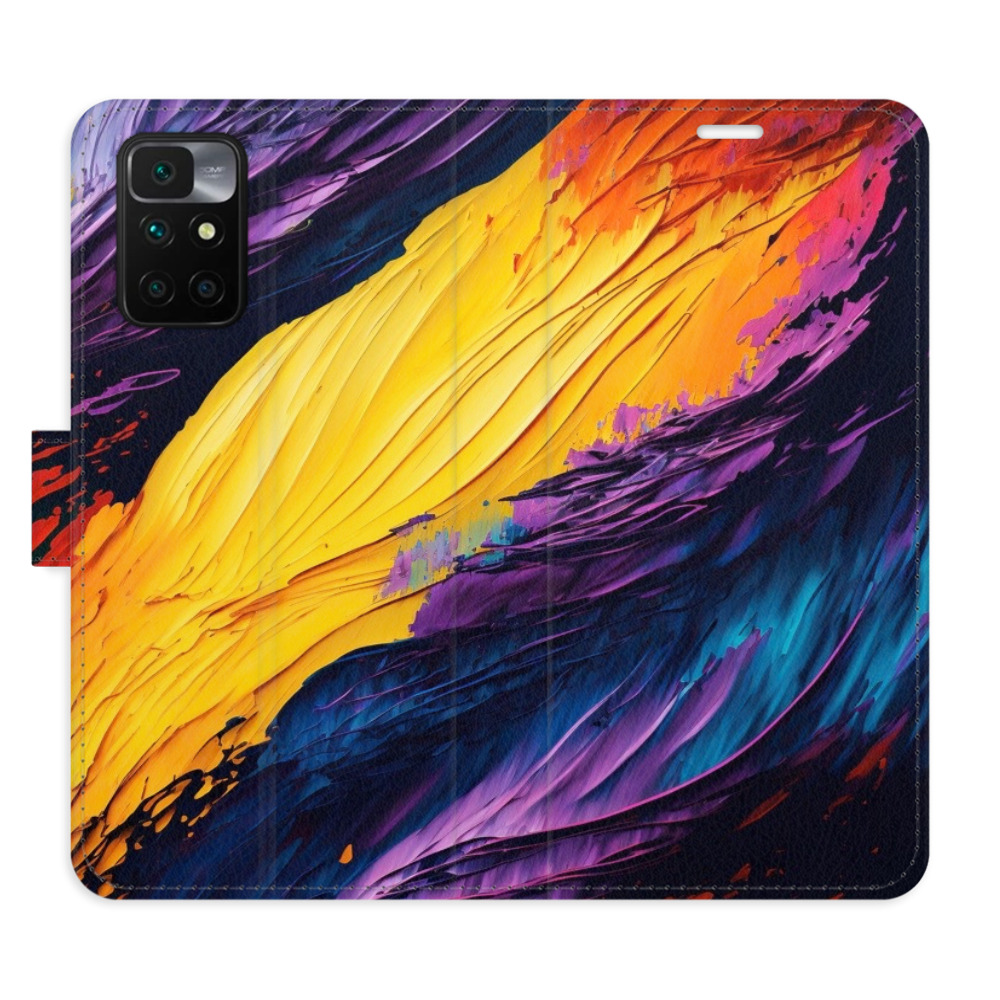Flipové puzdro iSaprio - Fire Paint - Xiaomi Redmi 10