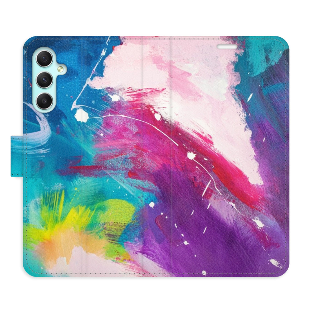 Flipové puzdro iSaprio - Abstract Paint 05 - Samsung Galaxy A34 5G