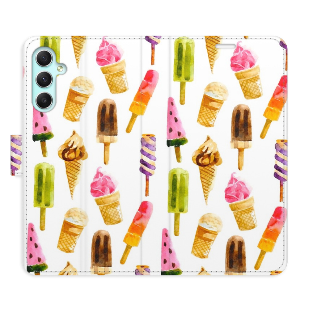 Flipové puzdro iSaprio - Ice Cream Pattern - Samsung Galaxy A34 5G