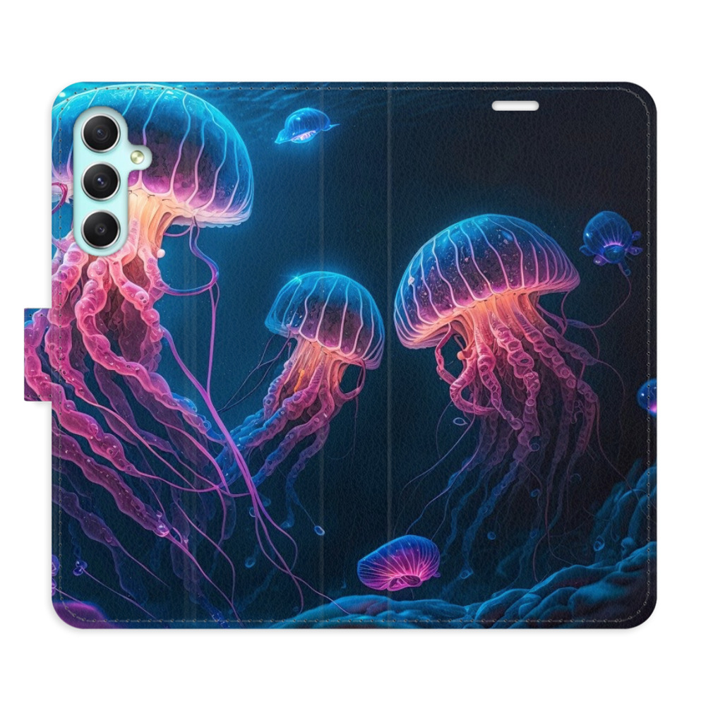 Flipové puzdro iSaprio - Jellyfish - Samsung Galaxy A34 5G