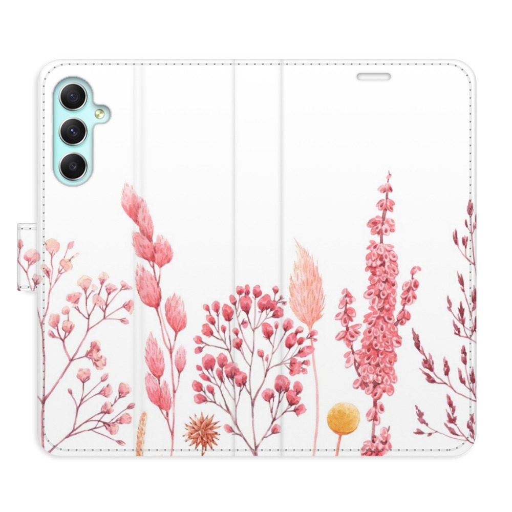 Flipové puzdro iSaprio - Pink Flowers 03 - Samsung Galaxy A34 5G