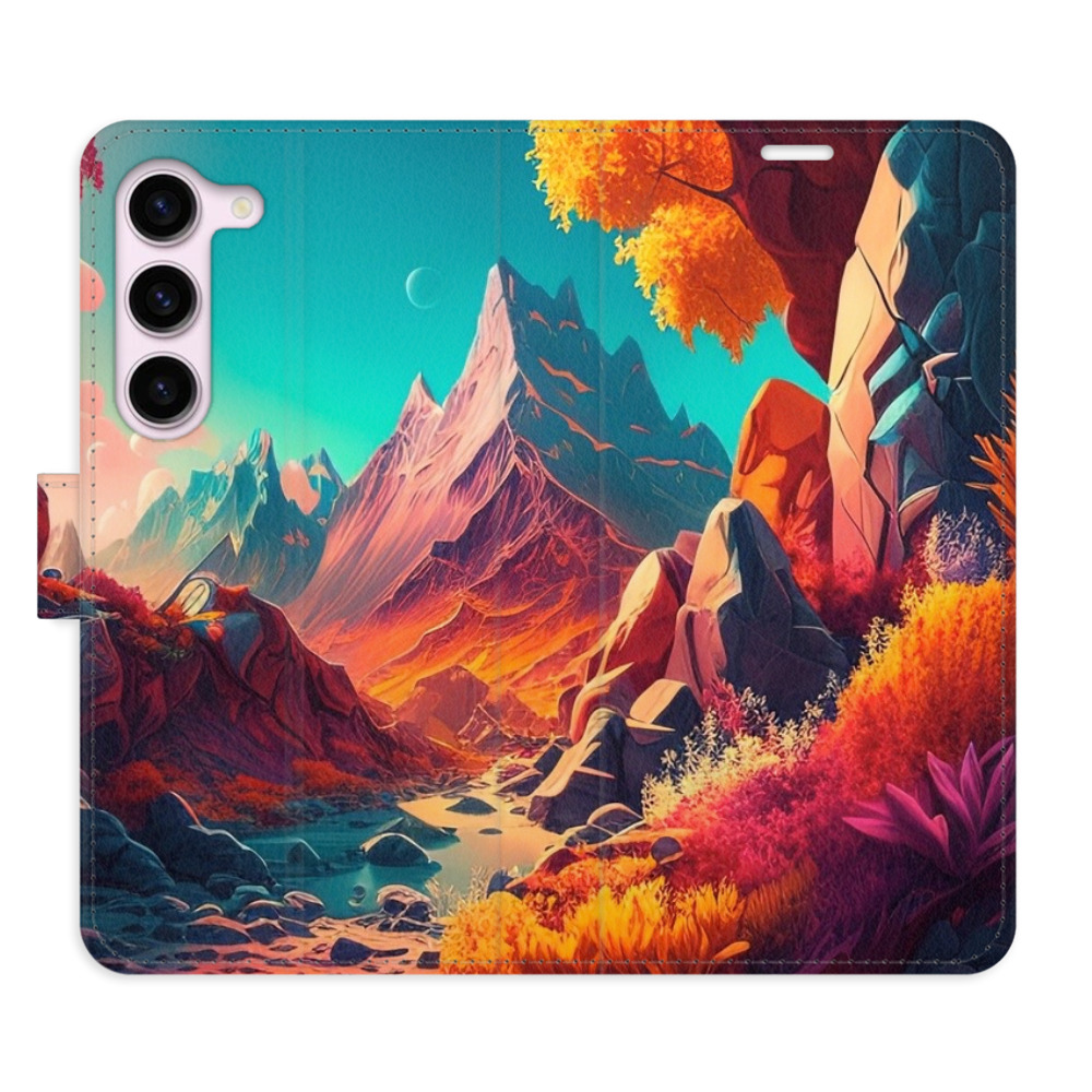 Flipové puzdro iSaprio - Colorful Mountains - Samsung Galaxy S23 5G