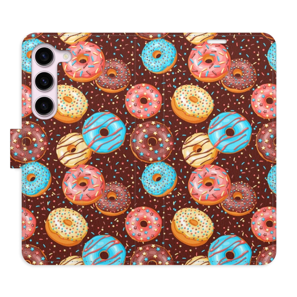 Flipové puzdro iSaprio - Donuts Pattern - Samsung Galaxy S23 5G