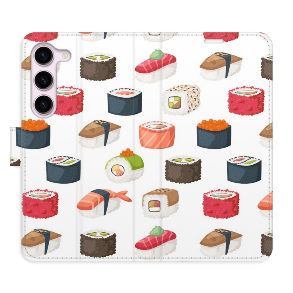 Flipové puzdro iSaprio - Sushi Pattern 02 - Samsung Galaxy S23 5G