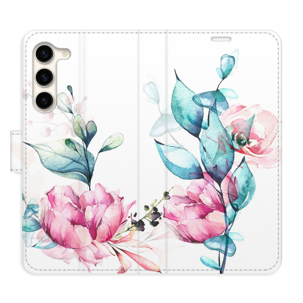 Flipové puzdro iSaprio - Beautiful Flower - Samsung Galaxy S23+ 5G