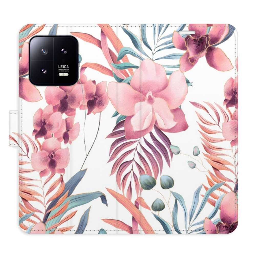 Flipové puzdro iSaprio - Pink Flowers 02 - Xiaomi 13