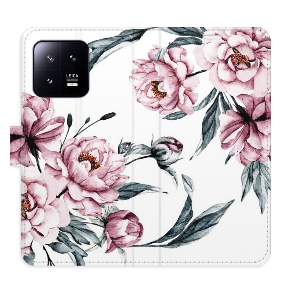 Flipové puzdro iSaprio - Pink Flowers - Xiaomi 13