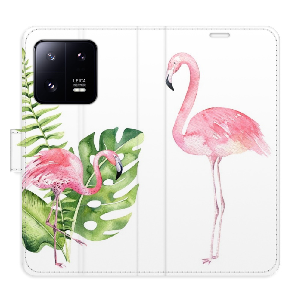 Flipové puzdro iSaprio - Flamingos - Xiaomi 13 Pro