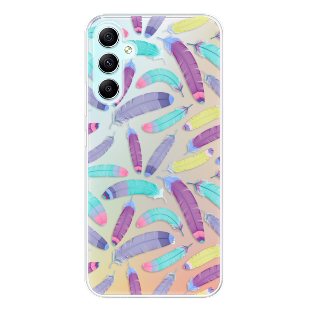 Odolné silikónové puzdro iSaprio - Feather Pattern 01 - Samsung Galaxy A34 5G