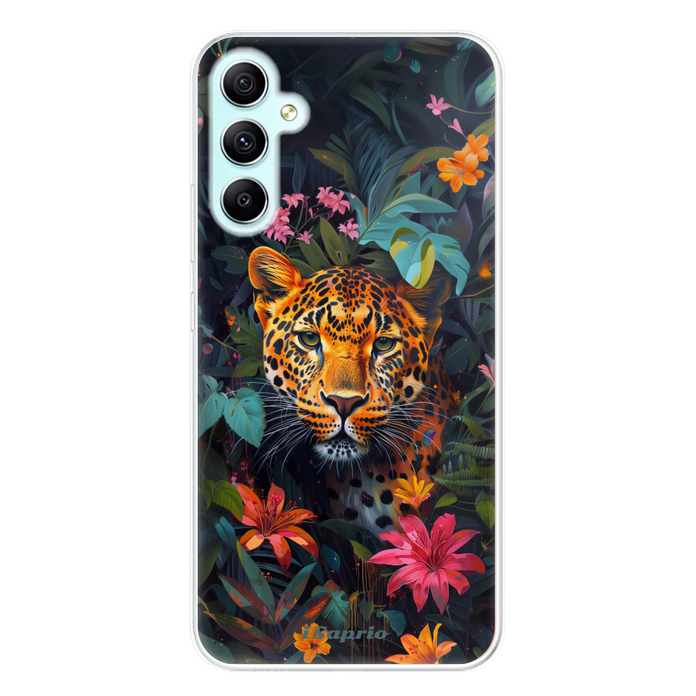 Odolné silikónové puzdro iSaprio - Flower Jaguar - Samsung Galaxy A34 5G