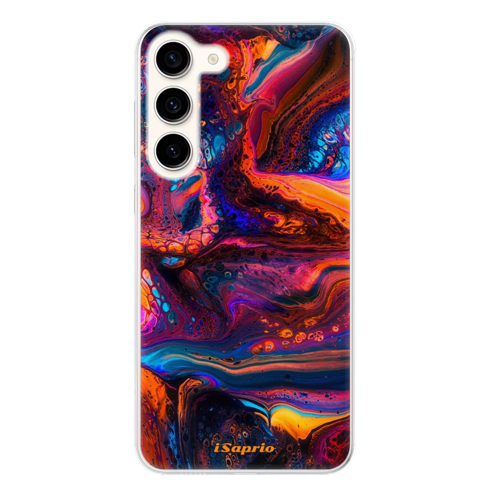 Odolné silikónové puzdro iSaprio - Abstract Paint 02 - Samsung Galaxy S23+ 5G
