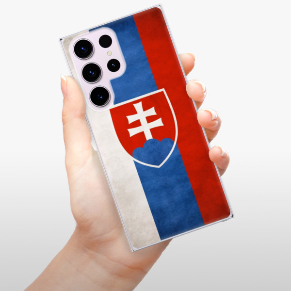 Odolné silikónové puzdro iSaprio - Slovakia Flag - Samsung Galaxy S23 Ultra