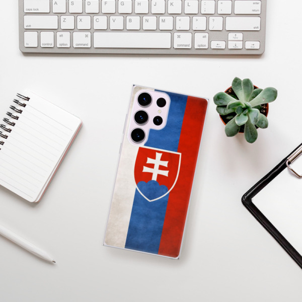 Odolné silikónové puzdro iSaprio - Slovakia Flag - Samsung Galaxy S23 Ultra