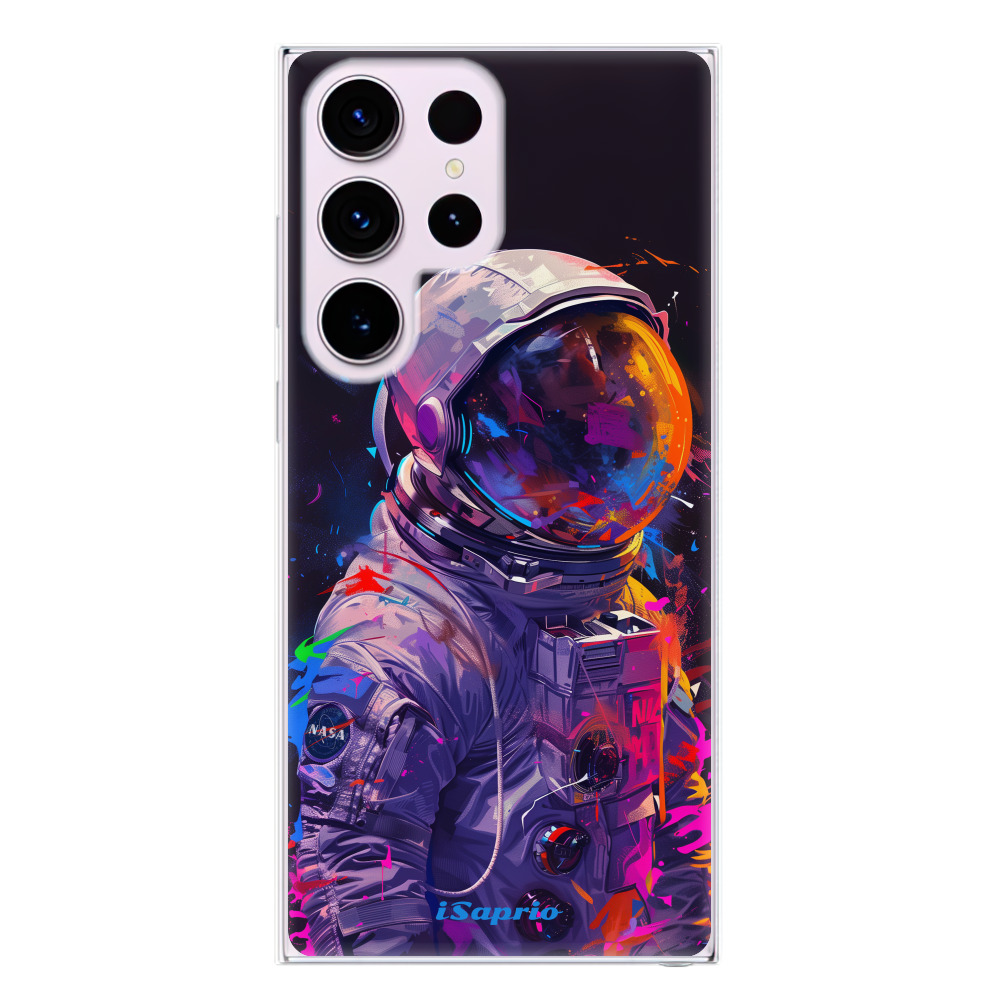 Odolné silikónové puzdro iSaprio - Neon Astronaut - Samsung Galaxy S23 Ultra