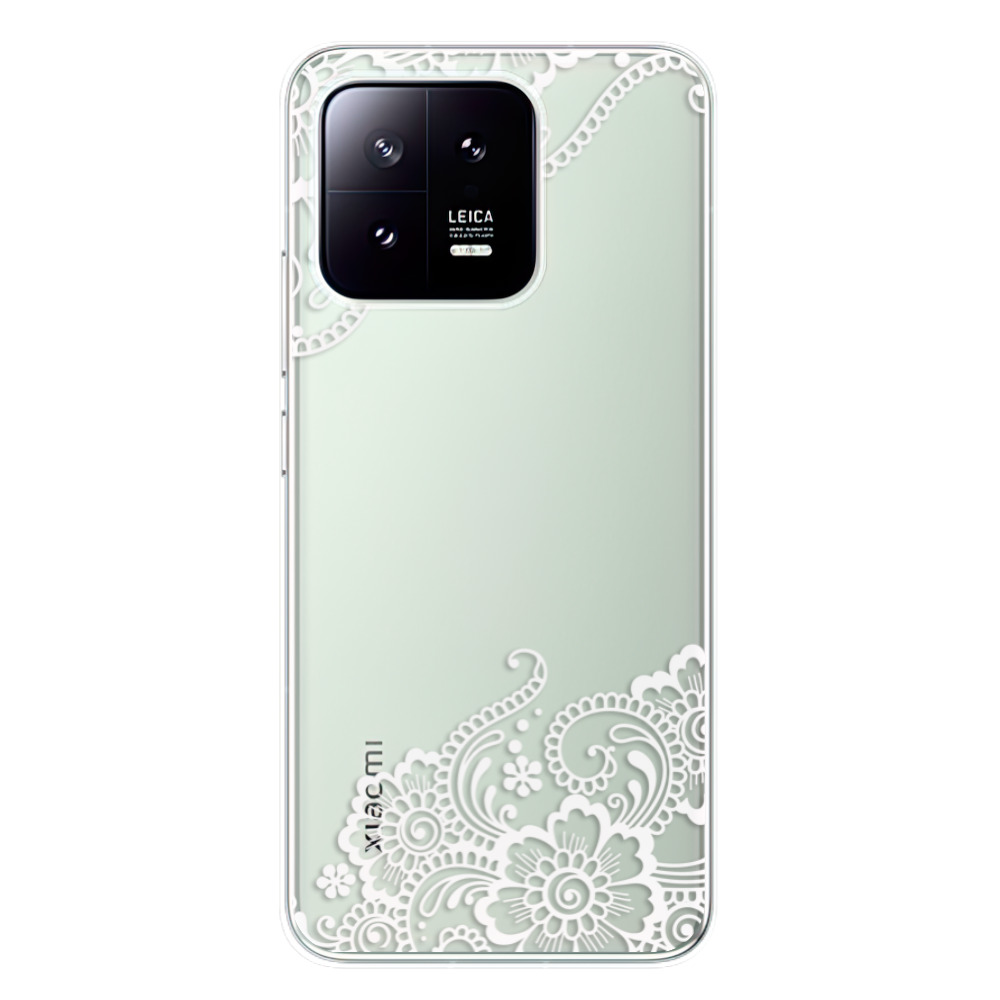 Odolné silikónové puzdro iSaprio - White Lace 02 - Xiaomi 13