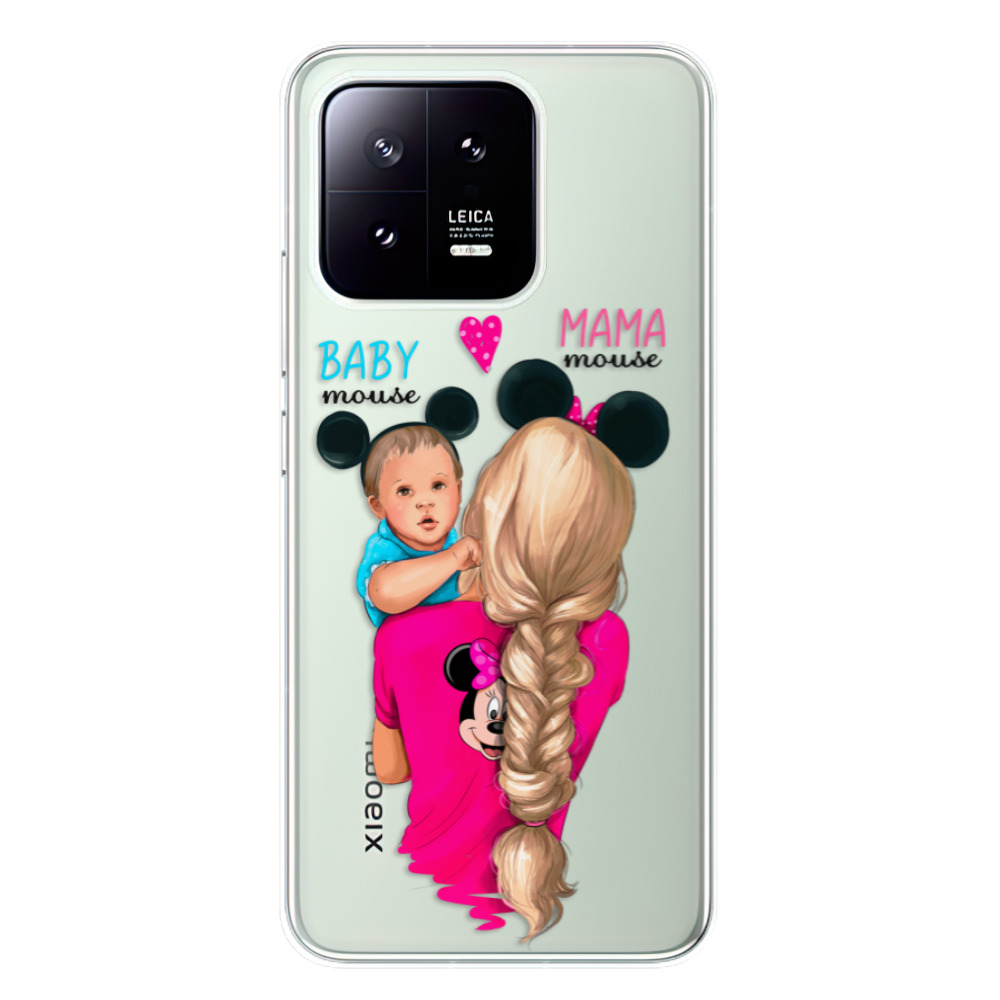 Odolné silikónové puzdro iSaprio - Mama Mouse Blonde and Boy - Xiaomi 13