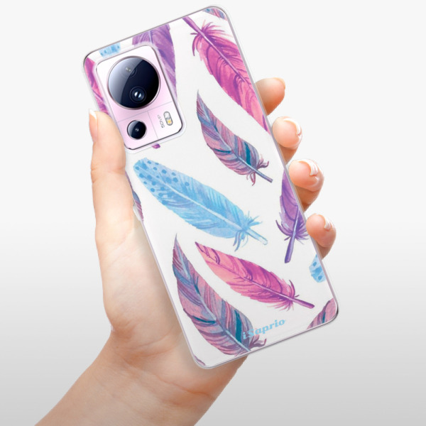 Odolné silikónové puzdro iSaprio - Feather Pattern 10 - Xiaomi 13 Lite