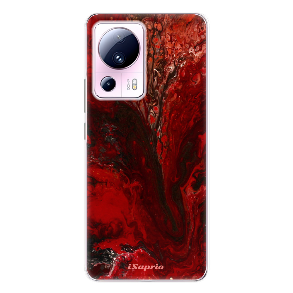 Odolné silikónové puzdro iSaprio - RedMarble 17 - Xiaomi 13 Lite
