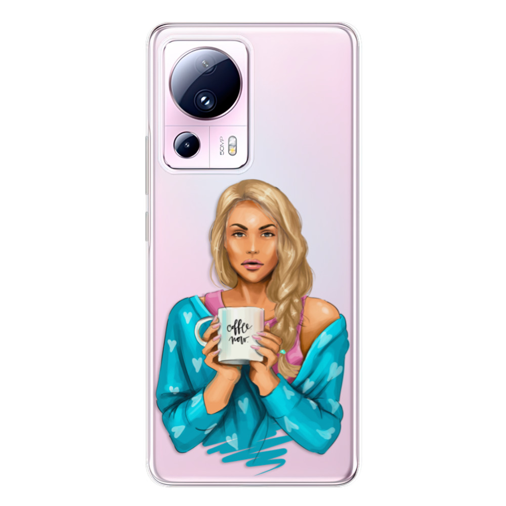 Odolné silikónové puzdro iSaprio - Coffe Now - Blond - Xiaomi 13 Lite