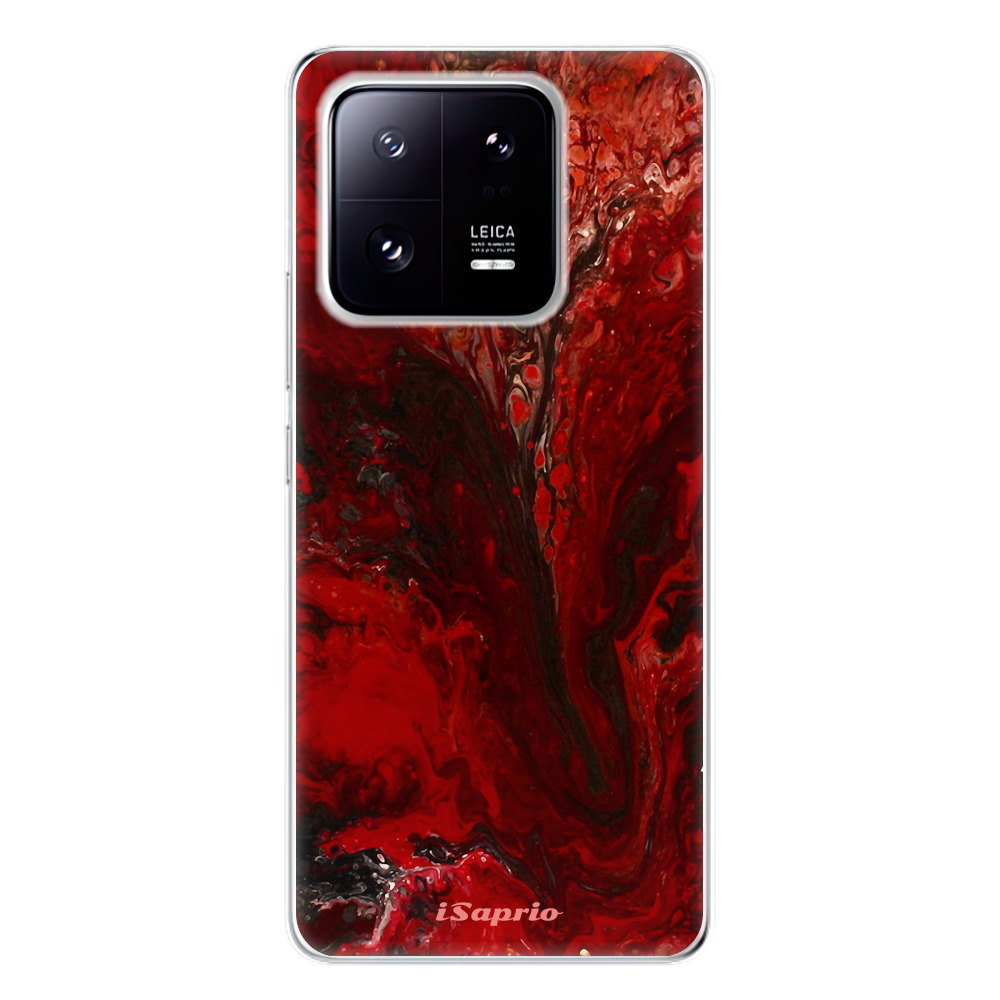 Odolné silikónové puzdro iSaprio - RedMarble 17 - Xiaomi 13 Pro