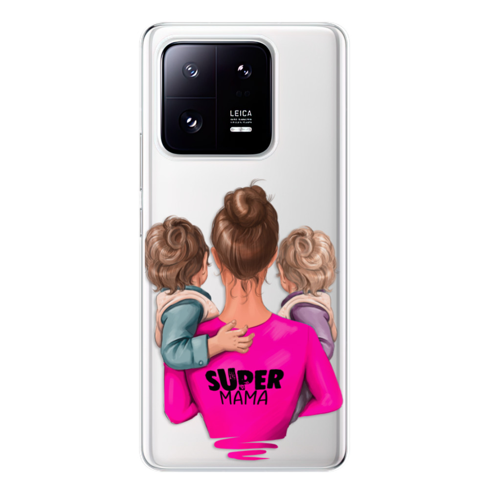 Odolné silikónové puzdro iSaprio - Super Mama - Two Boys - Xiaomi 13 Pro