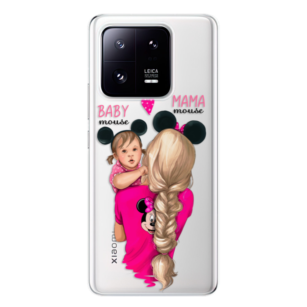 Odolné silikónové puzdro iSaprio - Mama Mouse Blond and Girl - Xiaomi 13 Pro