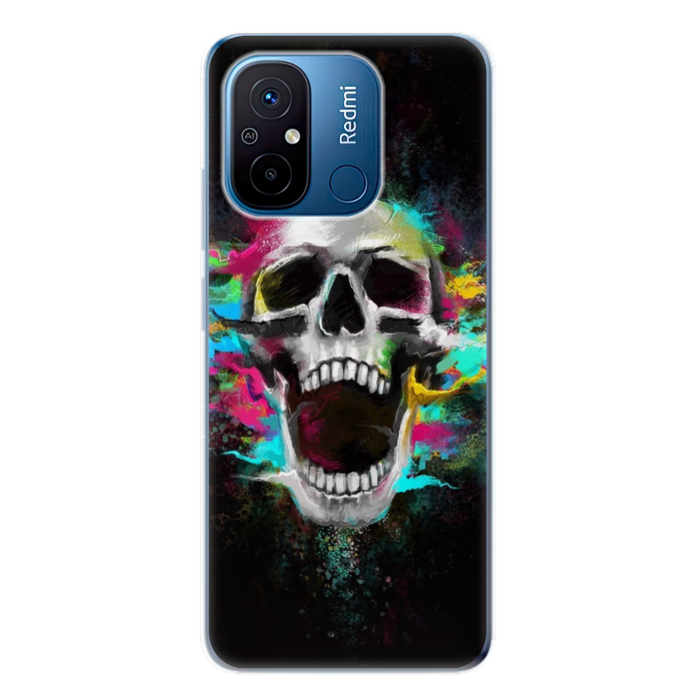 Odolné silikónové puzdro iSaprio - Skull in Colors - Xiaomi Redmi 12C